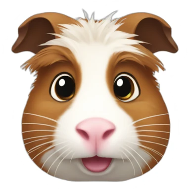 a crazy guinea pig sticker