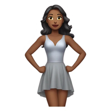superwoman in dress sticker
