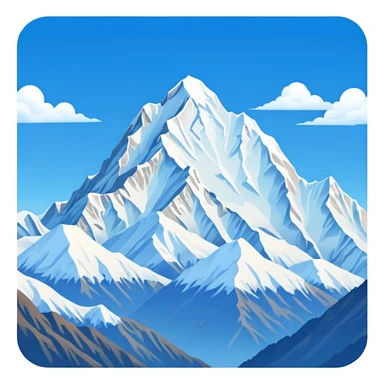 Make an emoji of Kanchenjunga mountain sticker