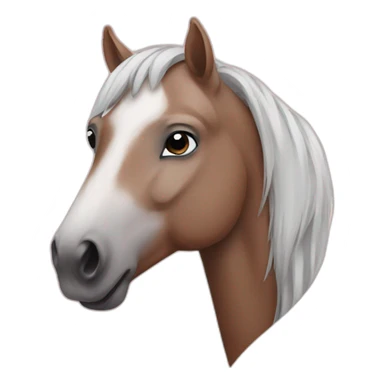 horse in heart sticker
