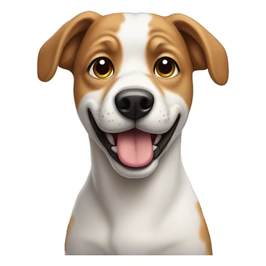 Dog with biw sticker