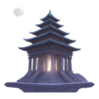 futuristic-temple sticker