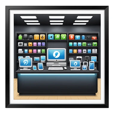 technology shop sticker