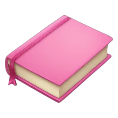pink book sticker