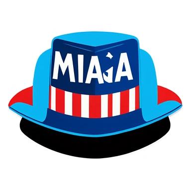 MAGA hat but with mega sticker