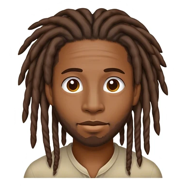 Man with locs  sticker