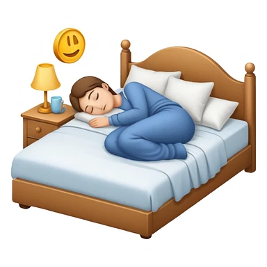 Sleeping in bed  sticker