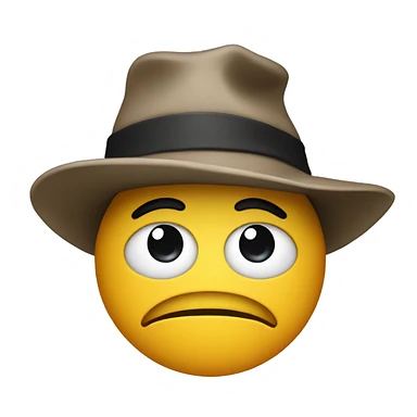 Ew face with a hat  sticker