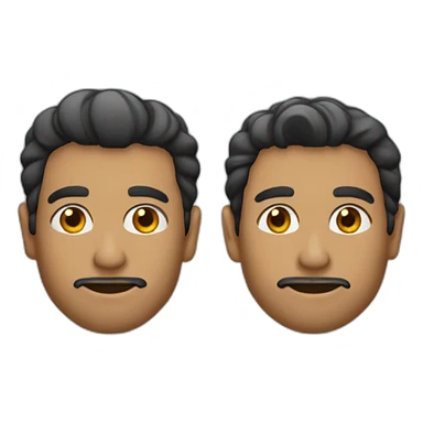 dos hombres hasta la cintura sticker