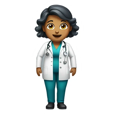 doctor-woman-happy fat sticker