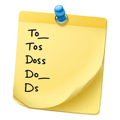 list of to dos sticker