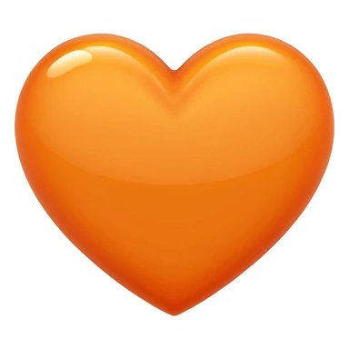 Perfect Orange heart sticker