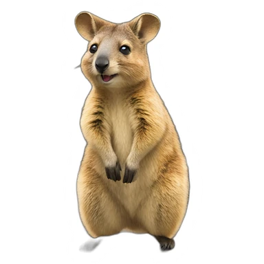 quokka wallaby　train sticker