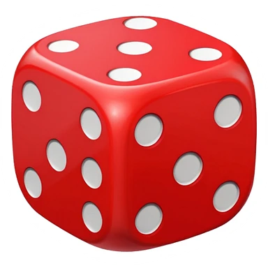 dice with hearts instead of dots sticker