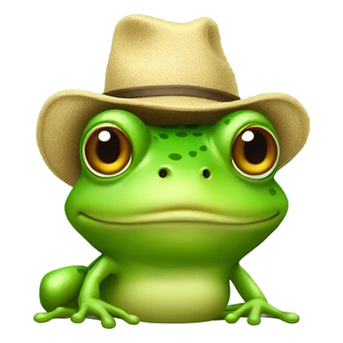 frog with hat sticker