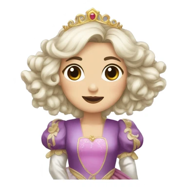 Shitzu vestida de princesa sticker