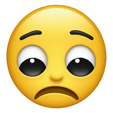 Tired yellow circle face sticker