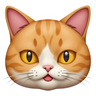 a cat that is out of its mi sticker