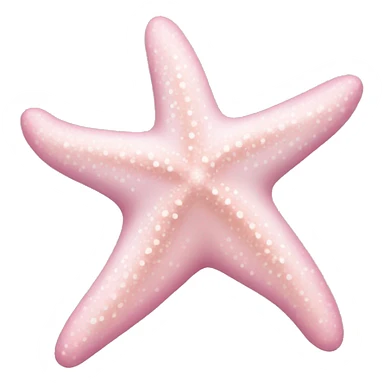 Pastel pink starfish sticker