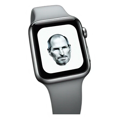 Steve Jobs Apple watch sticker