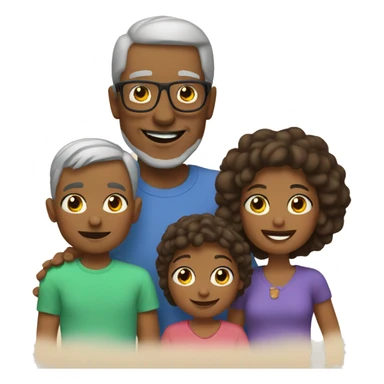 Me with grandkids  sticker