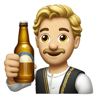 france prešeren with beer sticker