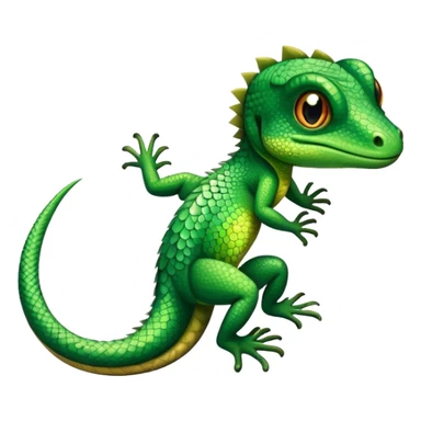 Ящерица с хитрым взглядом sticker