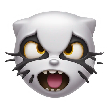 scary hello kitty  sticker