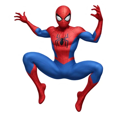 Spiderman jumping sticker
