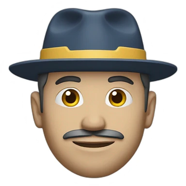 man with federal bureau of investigation cap sticker