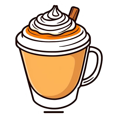 pumpkin spice latte aesthstic sticker