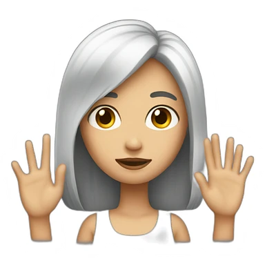 girl-with-big-hand sticker