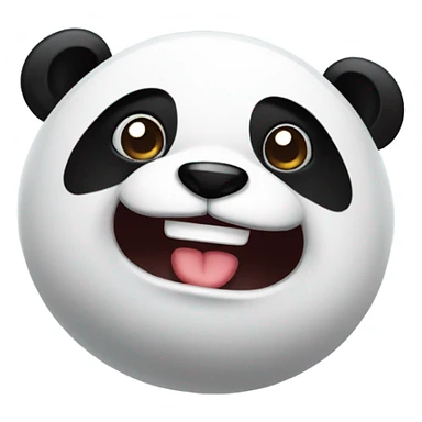 Panda with wink sticker