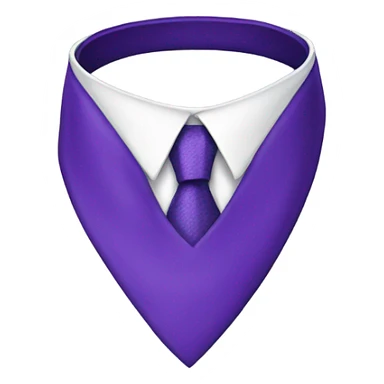 Purple tie sticker