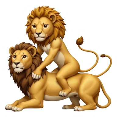 मॉं दुर्गा के साथ सिंह sticker