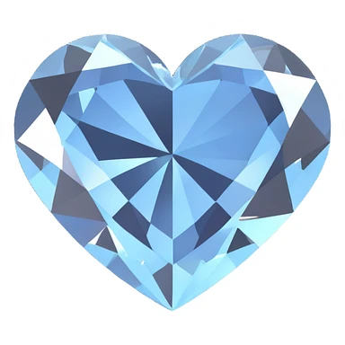 heart-shaped diamond cut sticker