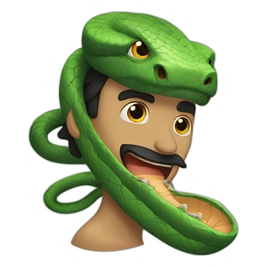 Snake man sticker