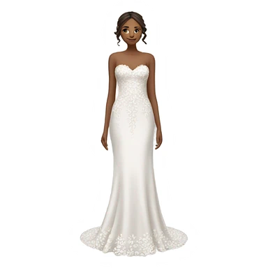 Wedding dress beautiful finish with daisy  sticker