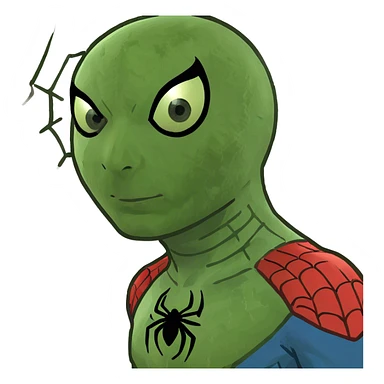 Spider man from marvels spider man 2 for ps5 sticker