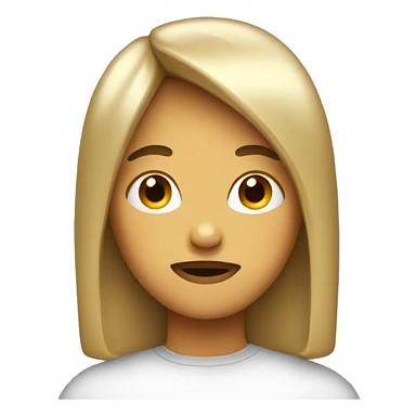 expressionless emoji with bangs sticker