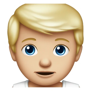 baby Donald Trump  with blue eyes  sticker