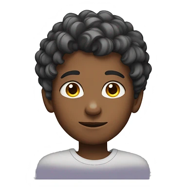 Boy with rainbow eyes and rainbow hair  sticker