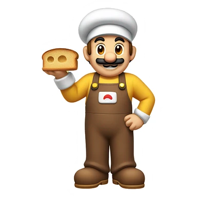 mario baking bread sticker