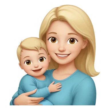 Bear with the baby sticker