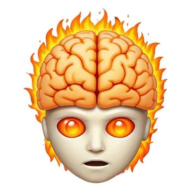 brain at fire sticker