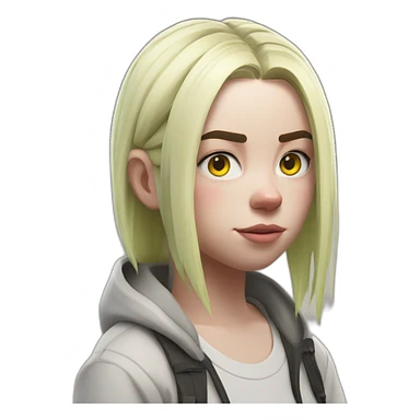 Billie Eilish in Fortnite sticker