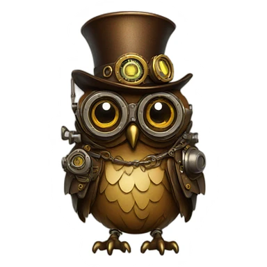 steampunk-owl sticker