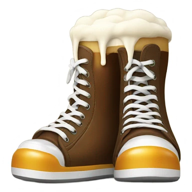Beer with shoes  sticker