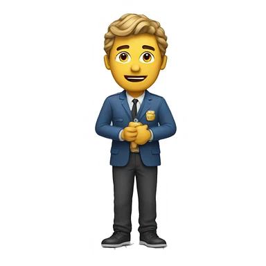 Un homme enregistrant un film en studio sticker