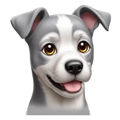 Chien gris très très très très mignon sticker